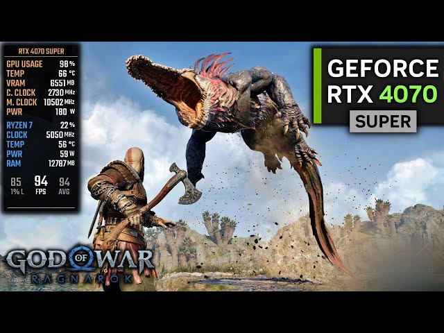 RTX 4070 SUPER on God of War Ragnarok | 1080p, 1440p Performance Test