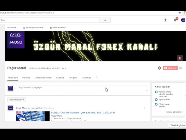 TÜRKİYE'DE BİR İLK | BİR FOREX MARKASI ÖZGÜR MARAL