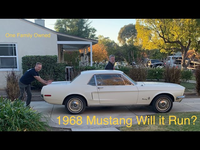 Will This 1968 Ford Mustang with a California Black Plate Start After Years of Sitting?