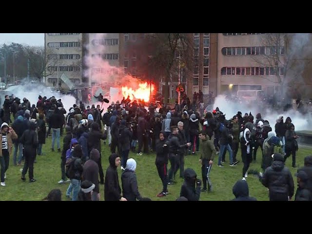 Paris banliyölerinde çatışma