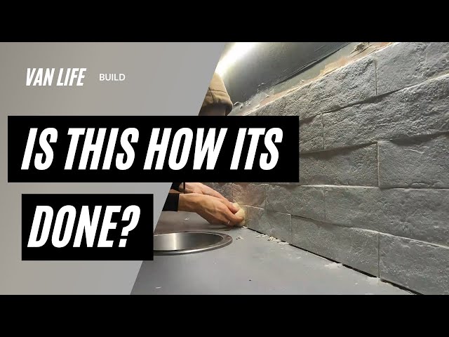 Campervan van life - This is how we tiled our van!  van build