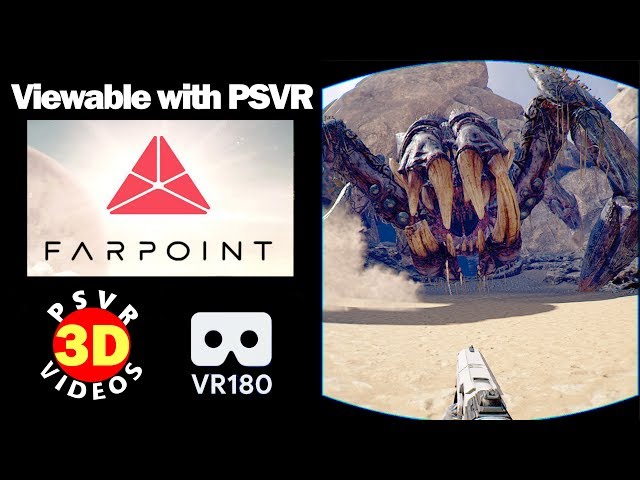 Farpoint - Killing the spider boss like a boss - PSVR VR180 3D gameplay