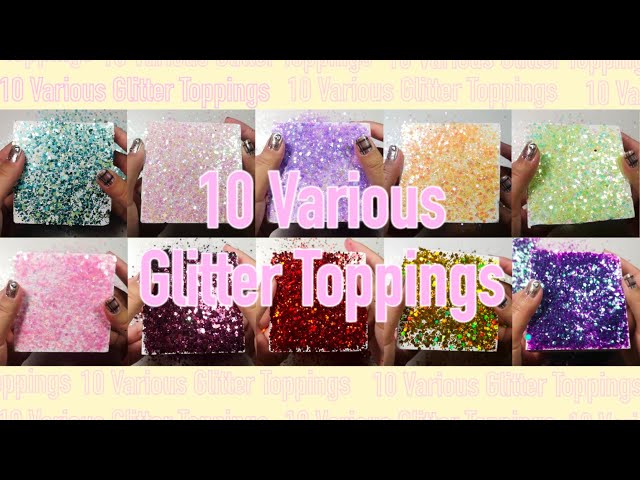 10 Blocks of 10 Various Glitter Toppings Fresh Gym Chalk Crush🪄Crispy Texture Pt1 #asmr #gymchalk