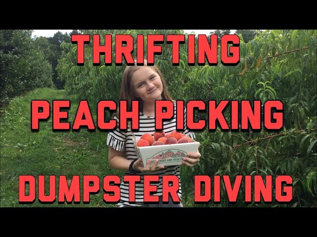 Peach Picking + Thrifting + Dumpster Diving | Emma Irene