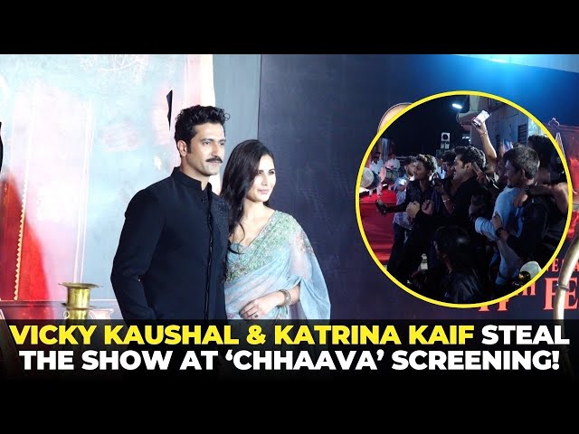 Vicky Kaushal & Katrina Kaif Steal the Show at ‘Chhaava’ Screening! | Koimoi