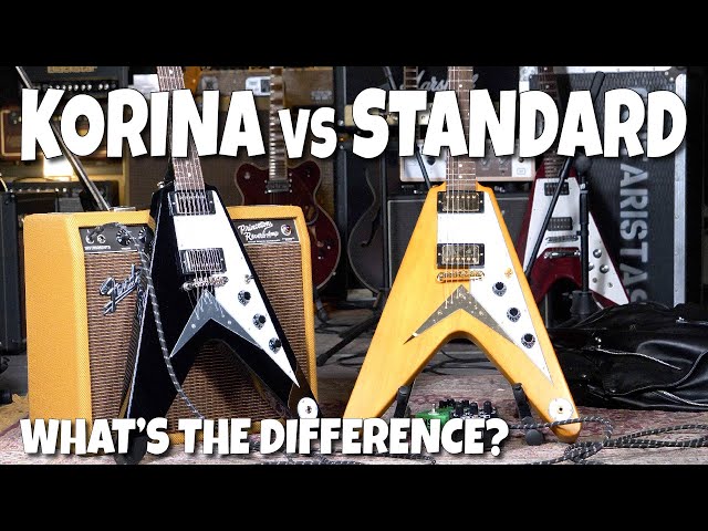 Epiphone Korina vs Standard '58 Flying V's - Side By Side Comparison