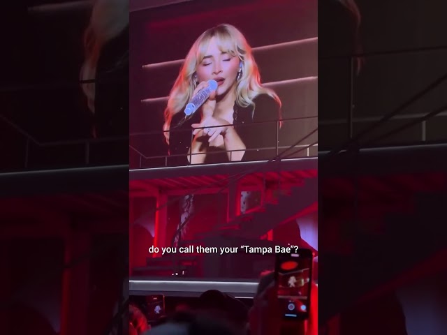 Sabrina Carpenter's Hilarious Nonsense Intro in Tampa! 😂✨