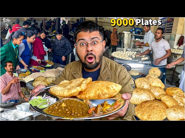 India's HIGHEST SELLING Karkardooma Chole Bhature 😍 Delhi Street Food India