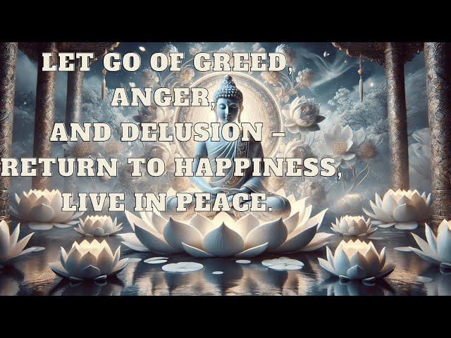 Golden Words of the Buddha’s Teaching Let Go of Greed, Anger, and Delusion – Return to Happiness