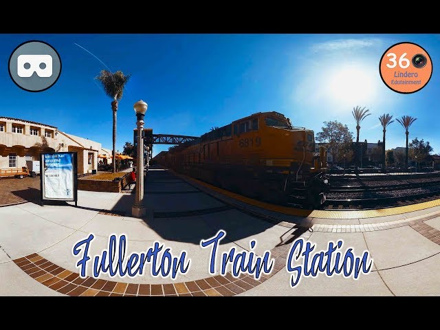 Train rips by in 360º VR!