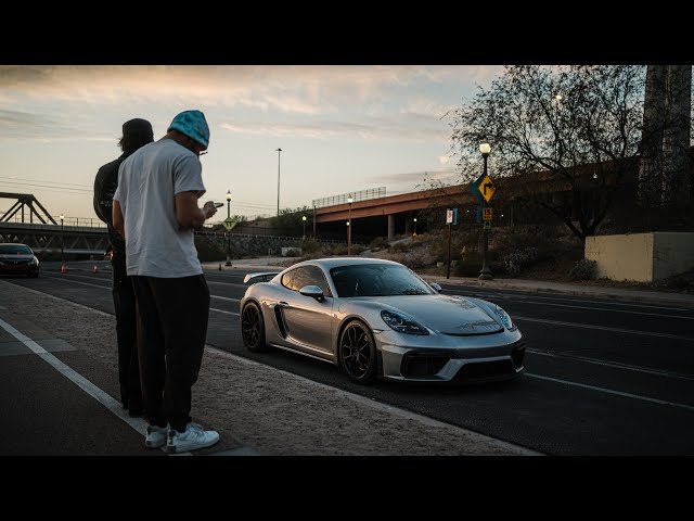 Porsche Cayman GT4 Sunset Skids POV