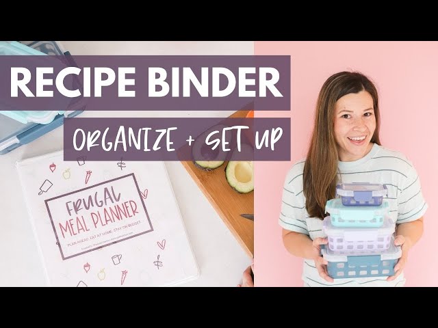 Frugal Meal Planner Set Up | Organize Recipe Binder | Meal Planning Templates | How to Meal Plan