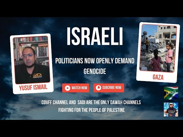 ISRAELI POLITICIANS NOW OPENLY DEMAND GENOCIDE.