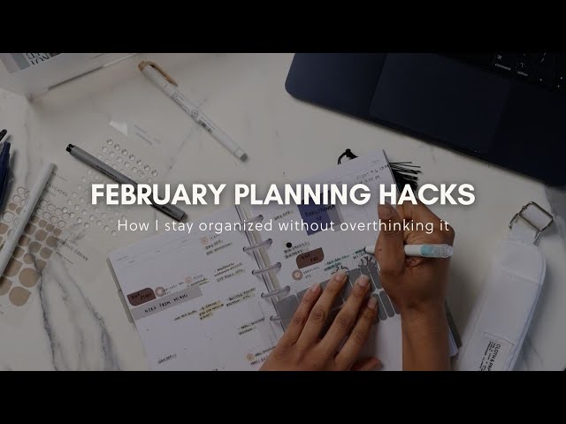 How To Plan For A New Month | February Intention Box | Cloth & Paper