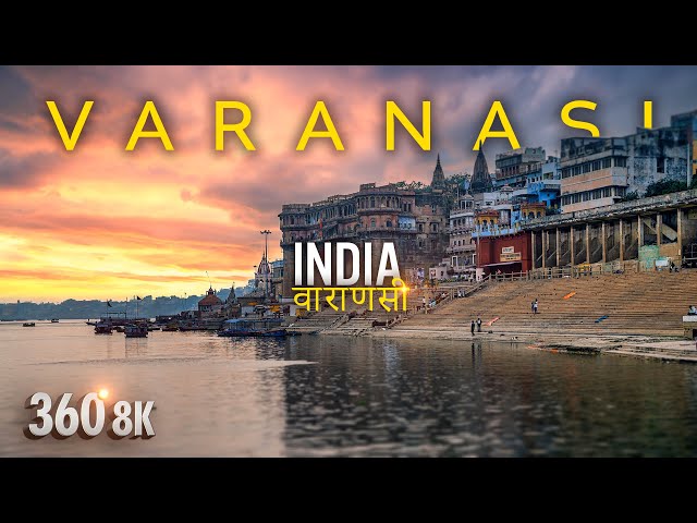 Varanasi, India: Soar Over Ganges River in 360° | VR Relaxation