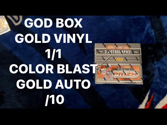 GOD BOX😱 2 CASE HITS. GOLD VINYL 1/1, COLOR BLAST, GOLD AUTO #d/10 & A PURPLE AUTO #d/75 HOLY MOLY!