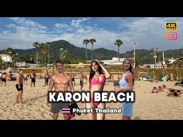 4K 🇹🇭 Walking A Day at Karon Beach Experience from Day to Night in Phuket, Thailand - January 2025