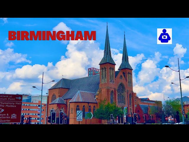 Birmingham England Summer Walk 🇬🇧 BIRMINGHAM CITY CENTRE to St Chad's Cathedral  | Walk Tour 4K HDR