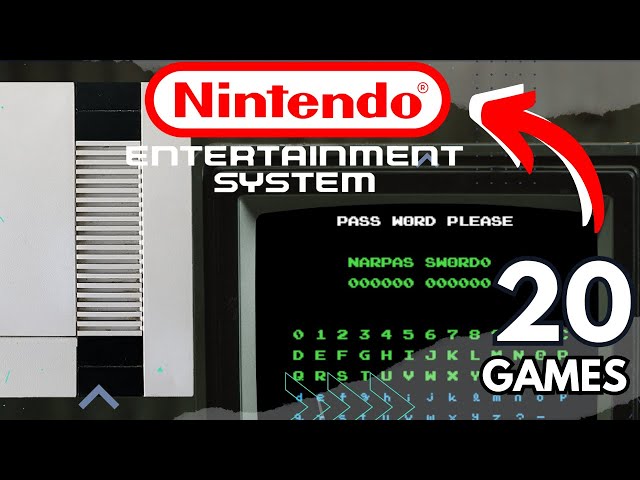 20 🔴 Nintendo NES games that used 💾 PASSWORDS to continue |  BETTER than BATTERY❓