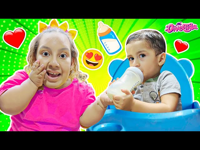 Funny Story for Kids with Maria Clara and Baby Davi