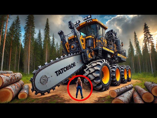 The Biggest Chainsaw Cutting Tree Machines on Earth is Bigger Than Your Imagination