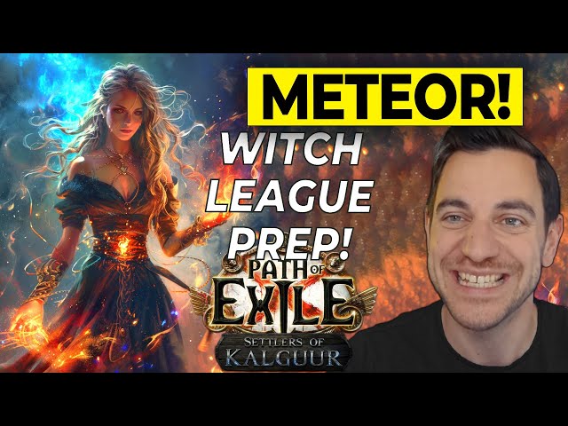 🔴 HELP! POE NEWB PREPS for Kalguur League! METEOR WITCH Reviving my Old Char -Path of Exile Gameplay