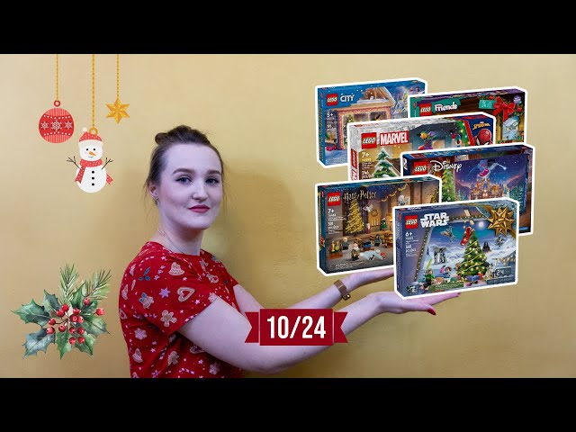 LEGO ADVENT CALENDARS: HARRY POTTER, CITY, FRIENDS, DISNEY, STAR WARS, MARVEL UNBOXING 10/2024