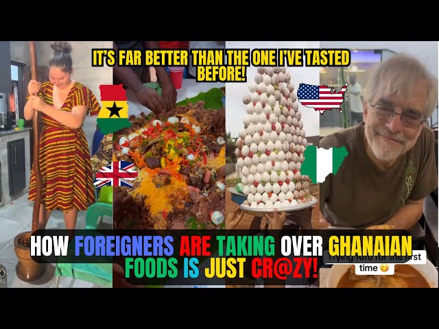 🇬🇭🇺🇸 How FOREIGNERS Taking Over GHANAIAN FOODS || GHANA FOODS ARE INTERNATIONAL || Kamma Dyn