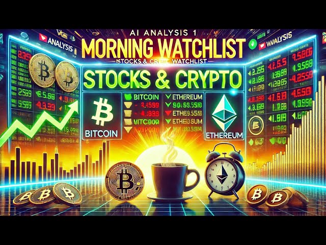 🔴 Day Trading Watchlist | Top 5 Stocks & Cryptos to Watch Today (Feb 24, 2025) 💸📊