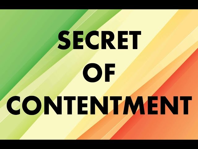 Philippians 4:10-13 \ Secret of Contentment (Tagalog Preaching)