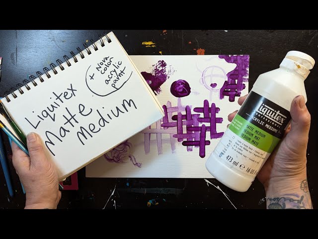 Liquitex Matte Medium - how I use it | easy art tips acrylic paint | Eva Salyer Art