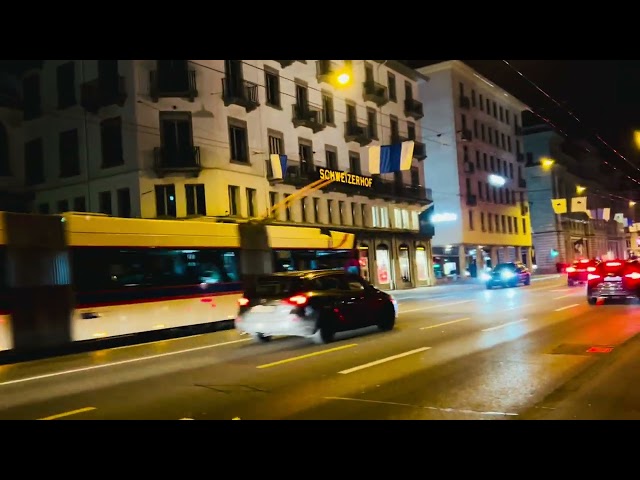 🇨🇭Night walk in winter in the charming city of Lucerne - Switzerland🇨🇭