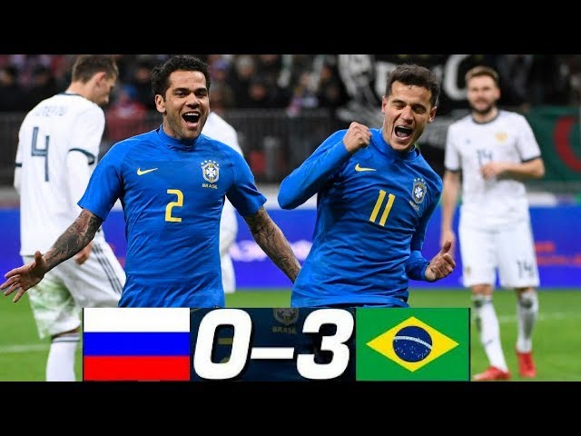 Russia vs Brazil 0-3 All Goals & Highlights 2018 HD