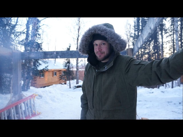 Building a Shed in Severe Cold (-20) On Our Homestead | Hearty Moose Stew & Rosemary Sourdough