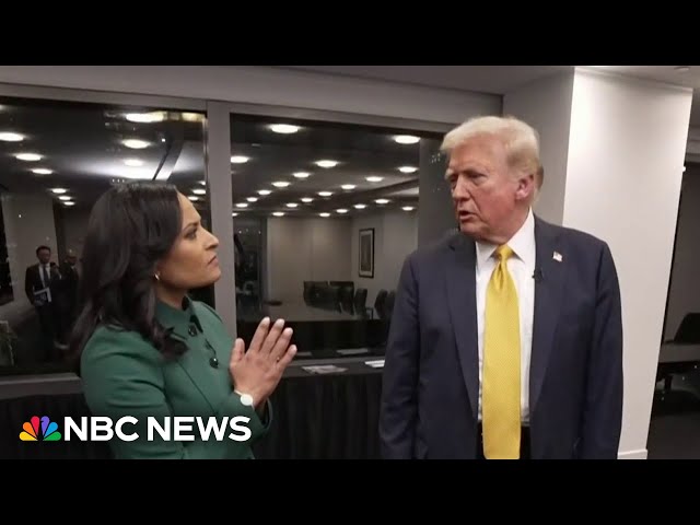 Kristen Welker's exclusive interview with President-elect Donald Trump