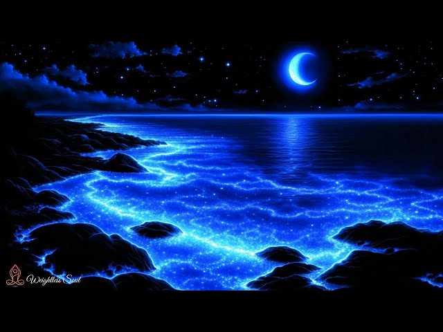 Quick Sleep In 3 Minutes★︎Tranquill Night With Gentle Ocean Waves Healing★︎Whole Body Restoration