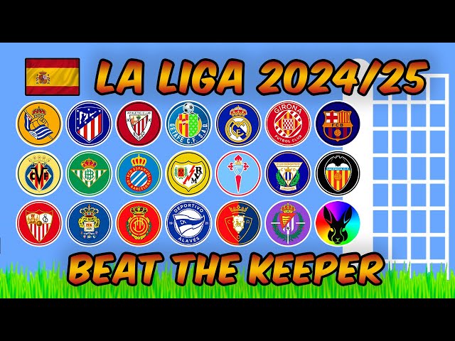 Beat The Keeper - La Liga 2024/25 - Algodoo Marble Race