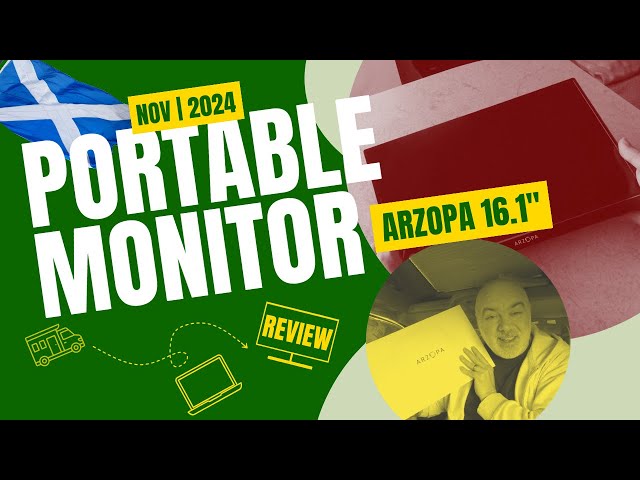 ARZOPA 16.1" Best Portable Monitor for Digital Nomads // November 2024