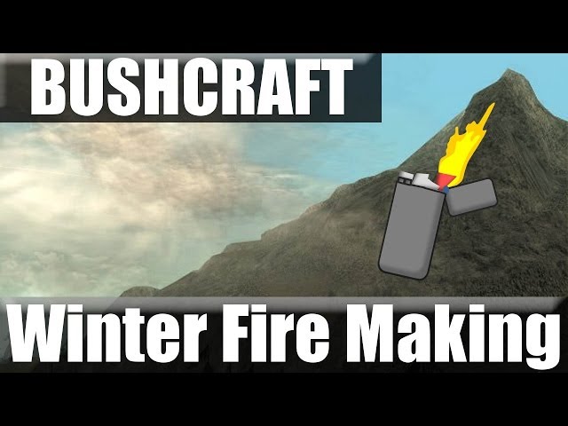 How to start a fire in Winter: No lighter? No matches? No problem!