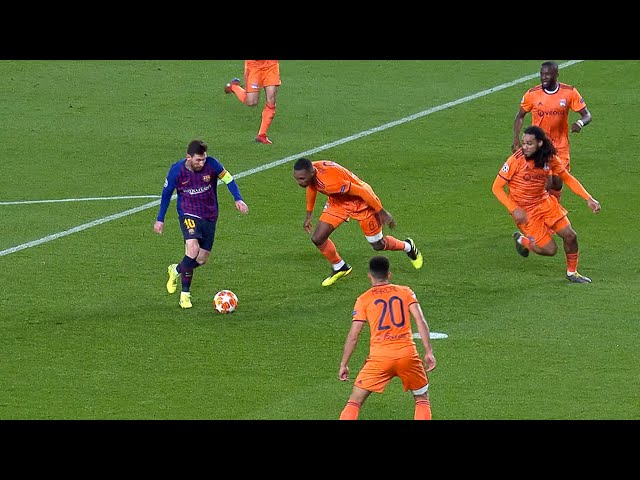 Lionel Messi vs Lyon (Home) UCL 2018/19 - English Commentary - HD 1080i