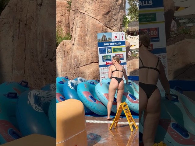 🌞Water Park Water Slide And Lazy River -Summer Holiday Beautiful Day🧜‍♀️ #aquapark