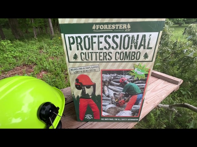 Forester OEM Arborist Forestry Professional Cutter's Combo Kit Chaps Helmet link is below ⬇️ 🔗⬇️❤️