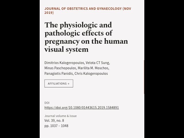 The physiologic and pathologic effects of pregnancy on the human visual system | RTCL.TV