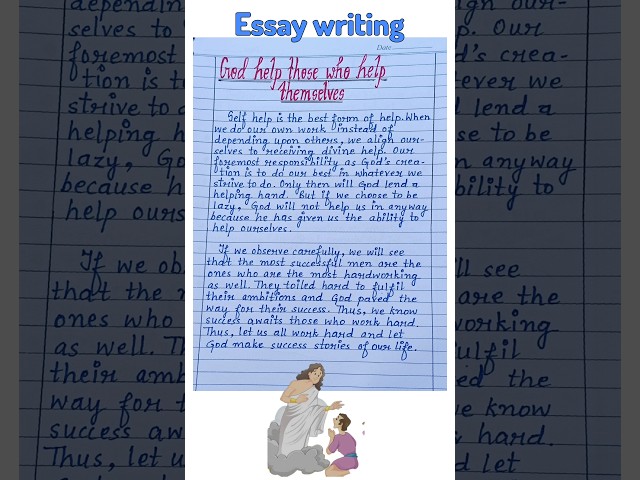 God help those who help themselves essay | write an essay on god help those who help themselves |