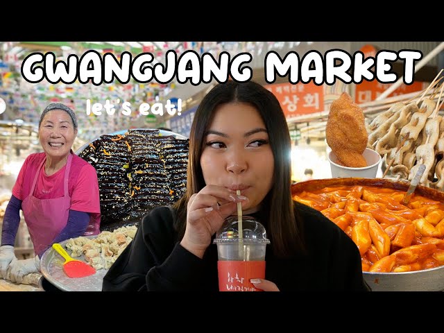 Gwangjang Market - Korean Street Food Tour 🍜💗