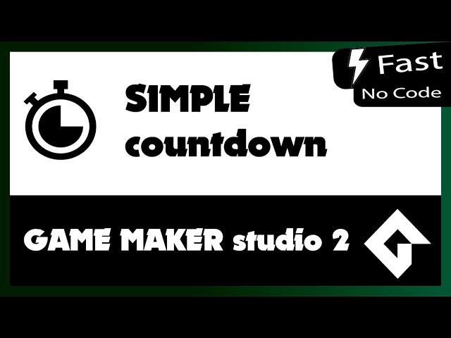 Countdown in Game maker: Simple Game Mechanics