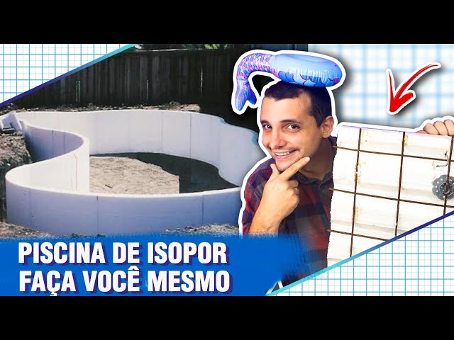 PISICINA DE ISOPOR TIMELAPSE - FAÇA VOCÊ MESMO FÁCIL E BARATO - CASA DE EPS