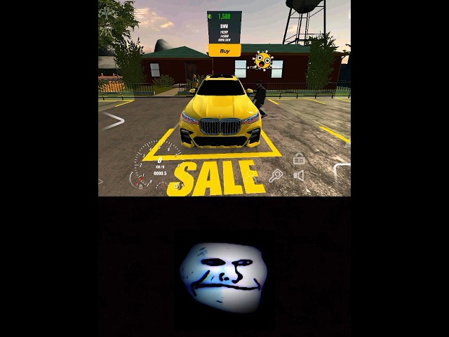 Yellow got scammed 💀 in car parking multiplayer #youtubeshorts