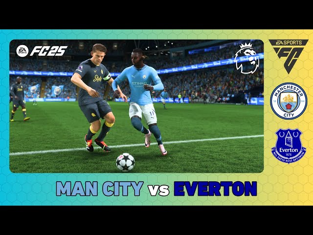 MANCHESTER CITY vs EVERTON - Premier League 2024/25 - EA SPORTS FC 25