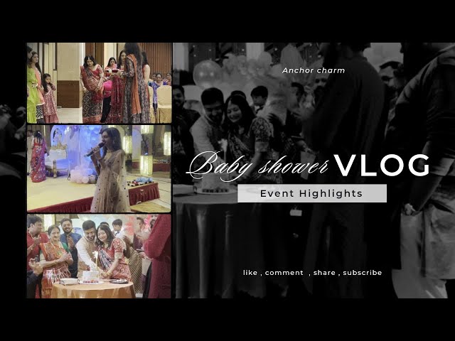 Baby Shower Event Vlog 🎤|| Hosted Baby Shower Event ❤️ || Fun , Entertainment , Games 🤩